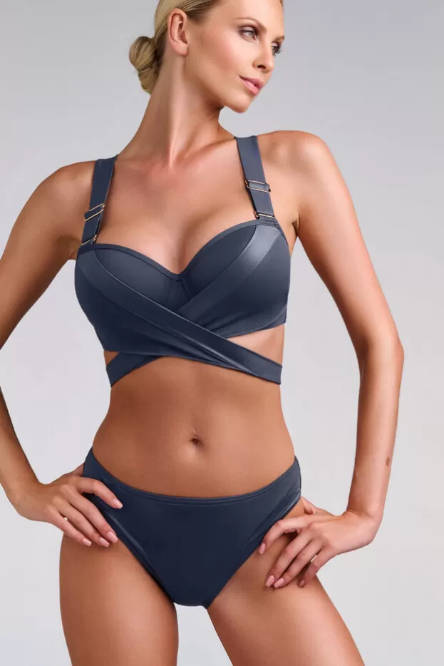 Discount Marlies Dekkers Lingerie cache coeur 5cm slip steelgrey