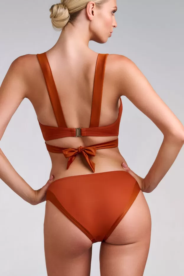 Discount Marlies Dekkers Lingerie cache coeur 5cm slip burntorange