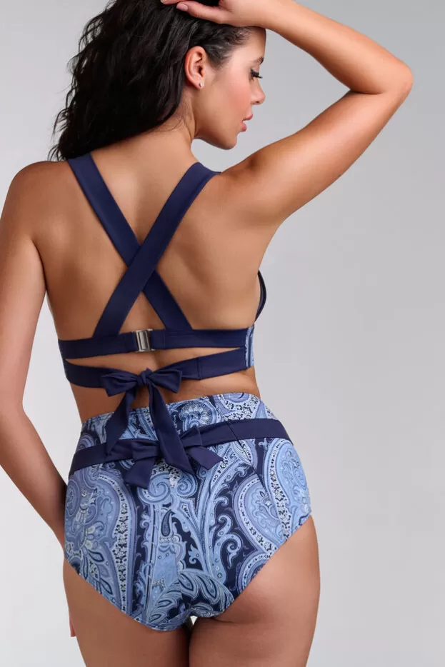 Store Marlies Dekkers Lingerie cache coeur culottes taille haute paisleyprint