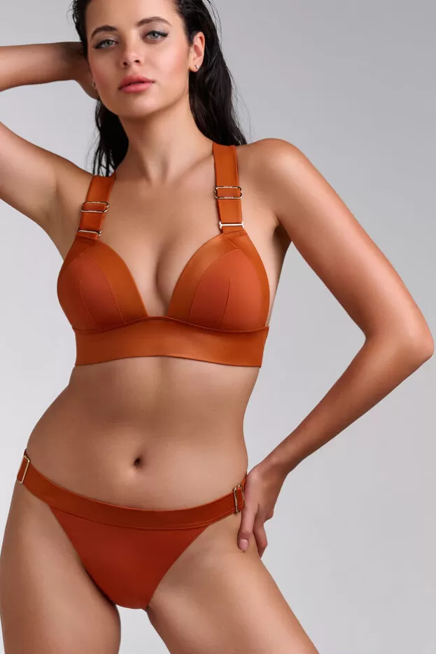 Outlet Marlies Dekkers Lingerie cache coeur tanga burntorange