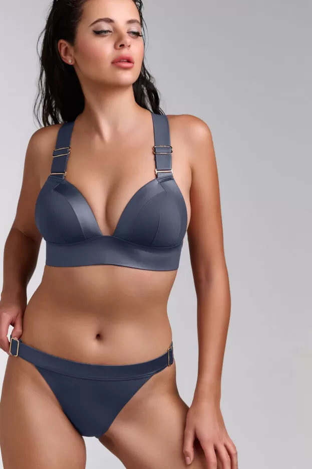 Fashion Marlies Dekkers Lingerie cache coeur tanga steelgrey