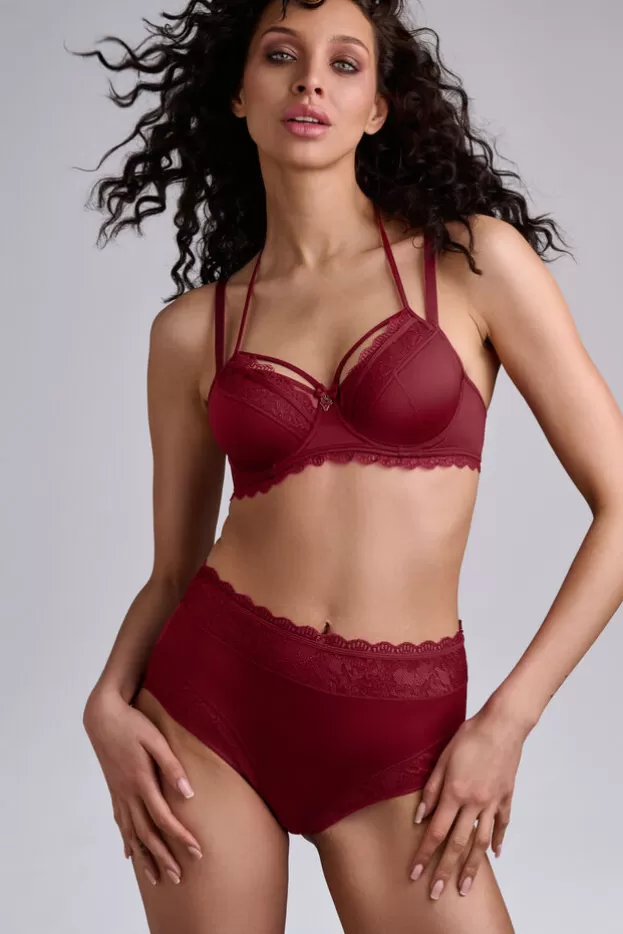 Store Marlies Dekkers Lingerie carita high waist slip cabernetredandlace