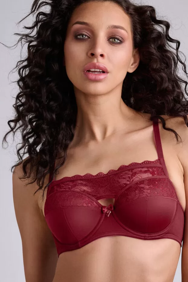 Fashion Marlies Dekkers Lingerie carita plongeant balconnet soutien-gorge cabernetredandlace