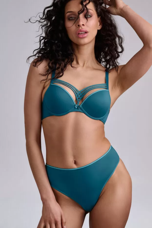 Hot Marlies Dekkers Lingerie dame de paris 7cm string petrolandlightblue