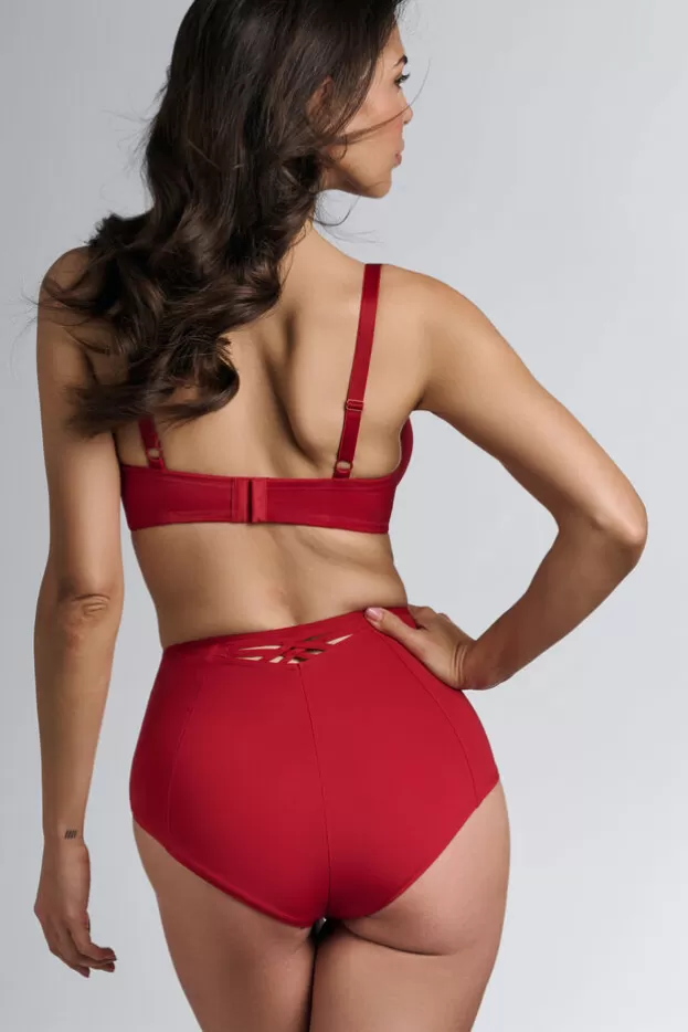 Outlet Marlies Dekkers Lingerie dame de paris culottes taille haute red