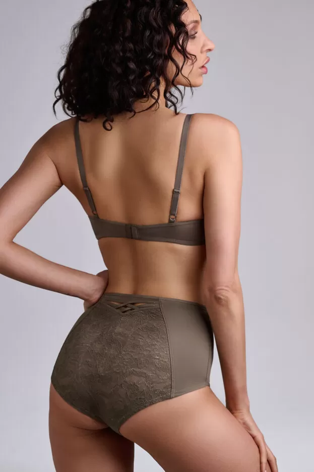 Clearance Marlies Dekkers Lingerie dame de paris culottes taille haute cappuccinobrown