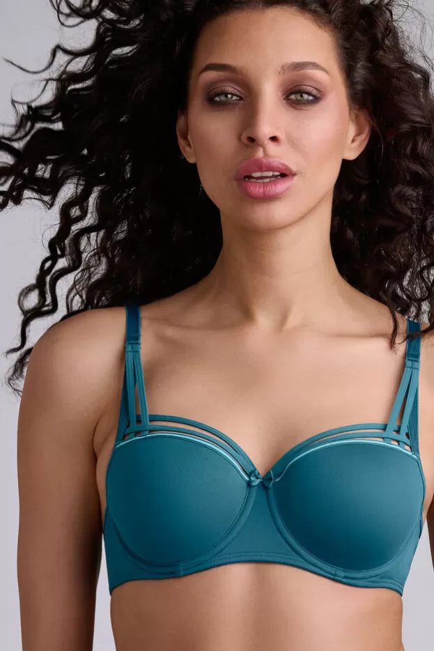 Online Marlies Dekkers Lingerie dame de paris soutien-gorge balconnet petrolandlightblue