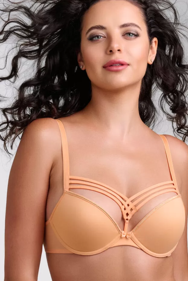 New Marlies Dekkers Lingerie dame de paris soutien-gorge push-up apricotandgold