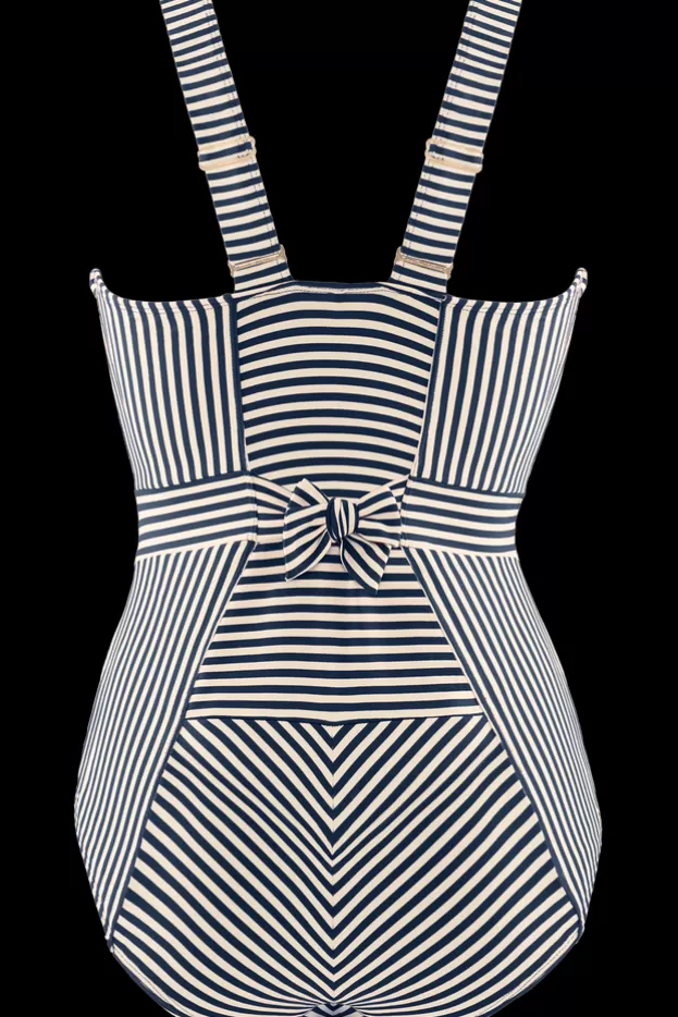 Cheap Marlies Dekkers Lingerie holi vintage unwired bathing suit blue-ecru
