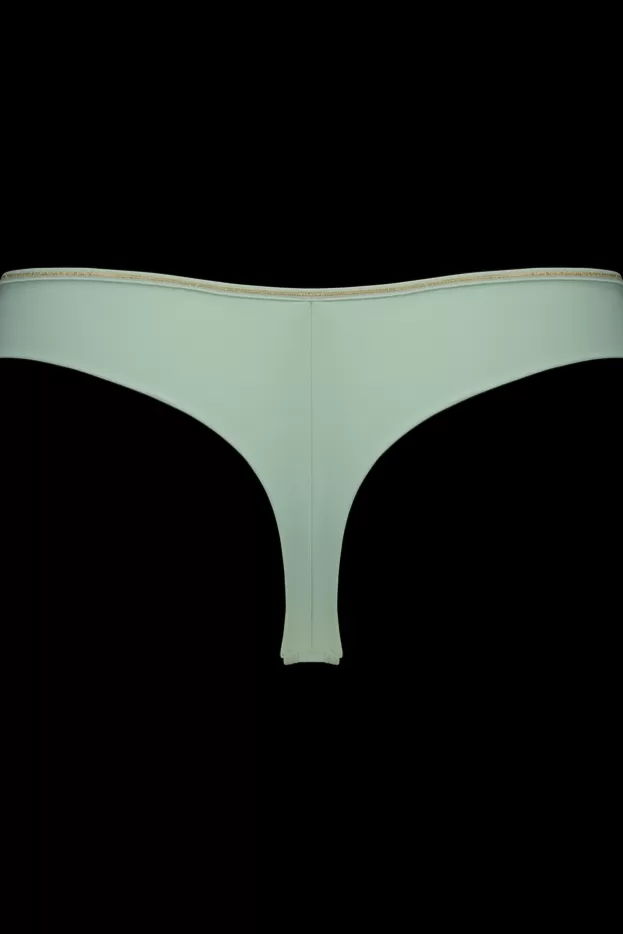 Shop Marlies Dekkers Lingerie lucky clover butterfly string greencloverandgold
