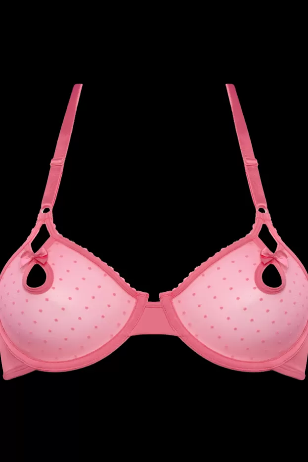 Hot Marlies Dekkers Lingerie peekaboo balconnet plongeant soutien-gorge pinklemonade