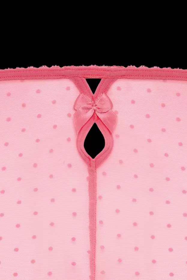Outlet Marlies Dekkers Lingerie peekaboo culottes taille haute pinklemonade