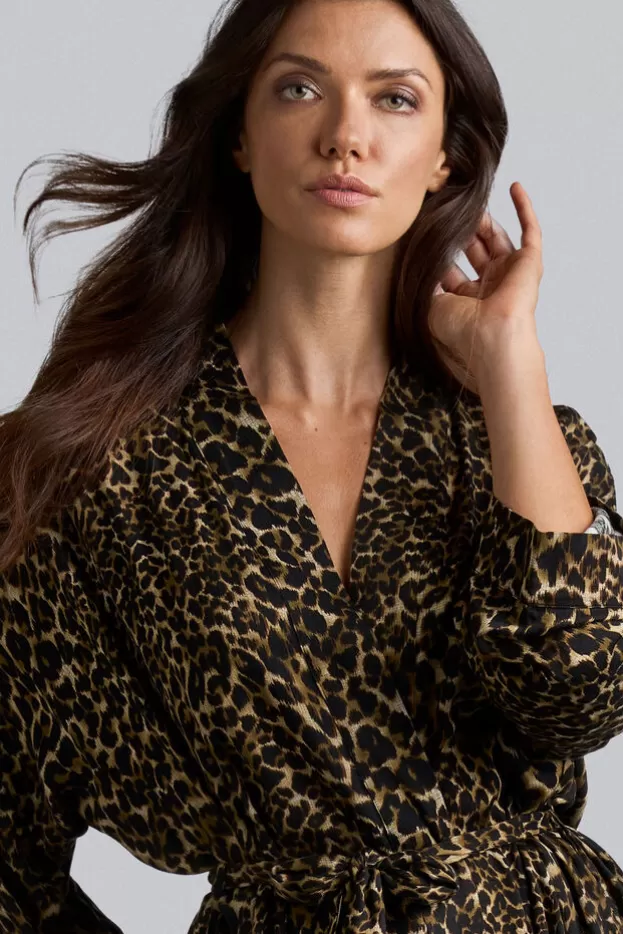 Flash Sale Marlies Dekkers Lingerie peekaboo kimono leopardprint