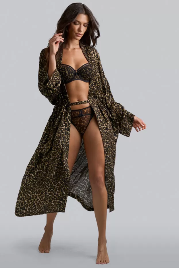 Flash Sale Marlies Dekkers Lingerie peekaboo kimono leopardprint