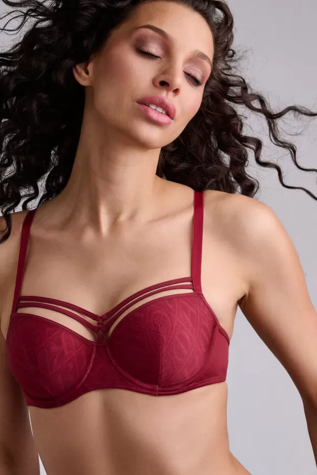 Discount Marlies Dekkers Lingerie seductionbalconnet plongeant soutien-gorge cabernetprint