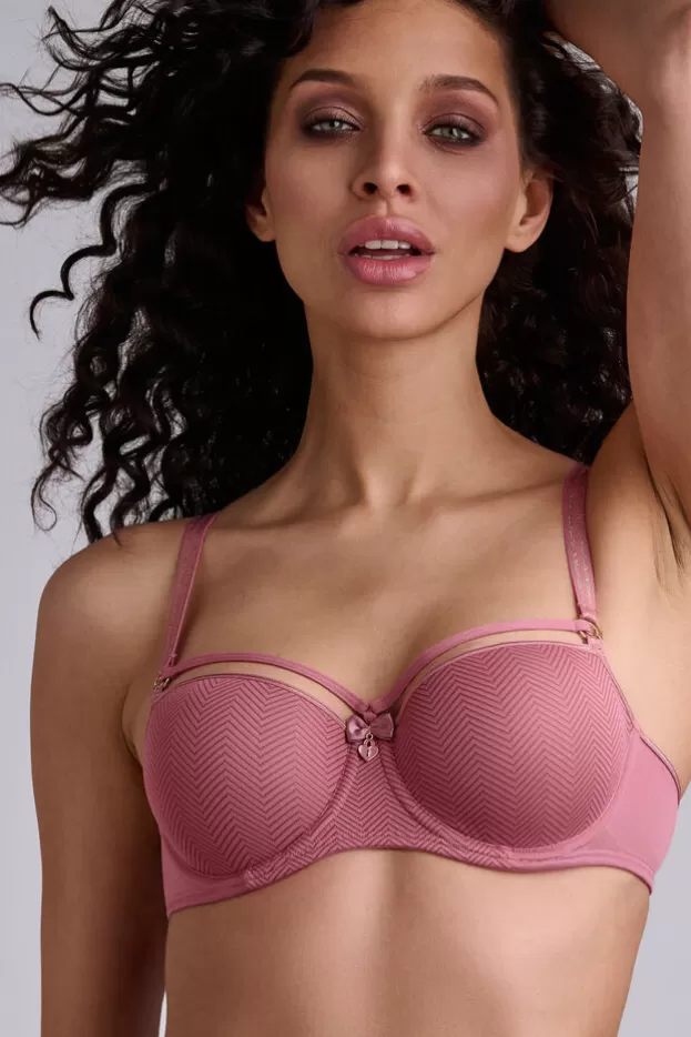 Cheap Marlies Dekkers Lingerie space odyssey balcony bra roseandgold