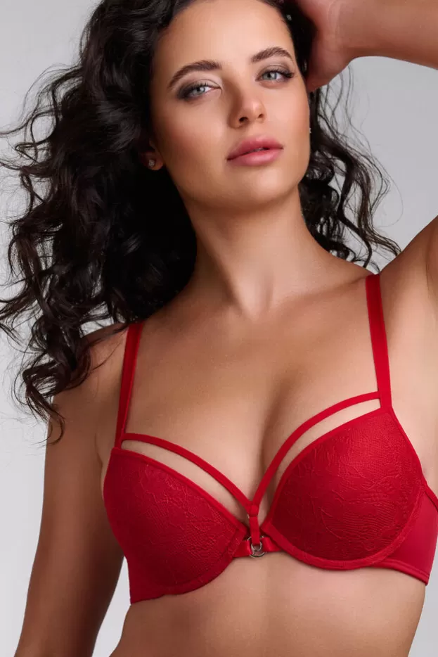Outlet Marlies Dekkers Lingerie space odyssey push up bra redlace