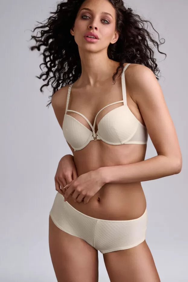 Shop Marlies Dekkers Lingerie space odyssey push up bra checkeredivory
