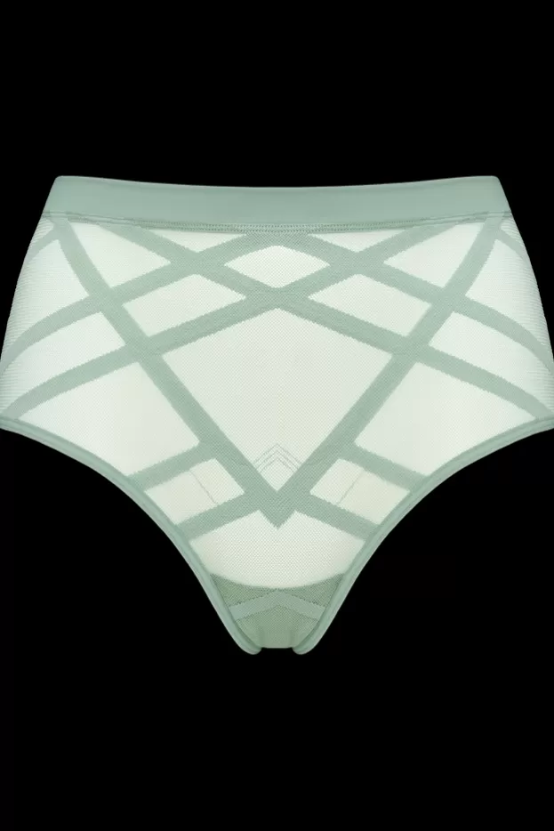 Fashion Marlies Dekkers Lingerie the illusionist culottes taille haute transparentlightgreen