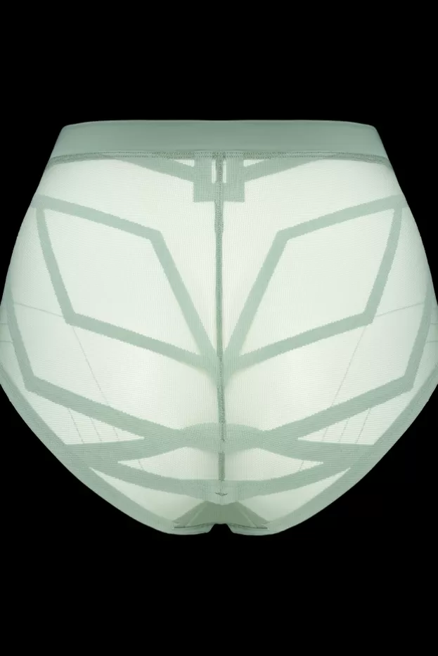 Fashion Marlies Dekkers Lingerie the illusionist culottes taille haute transparentlightgreen