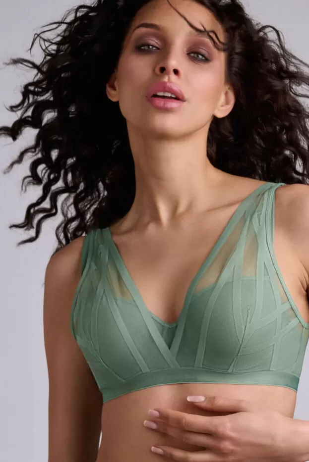 Store Marlies Dekkers Lingerie the illusionist plongeant balconnet soutien-gorge transparentlightgreen