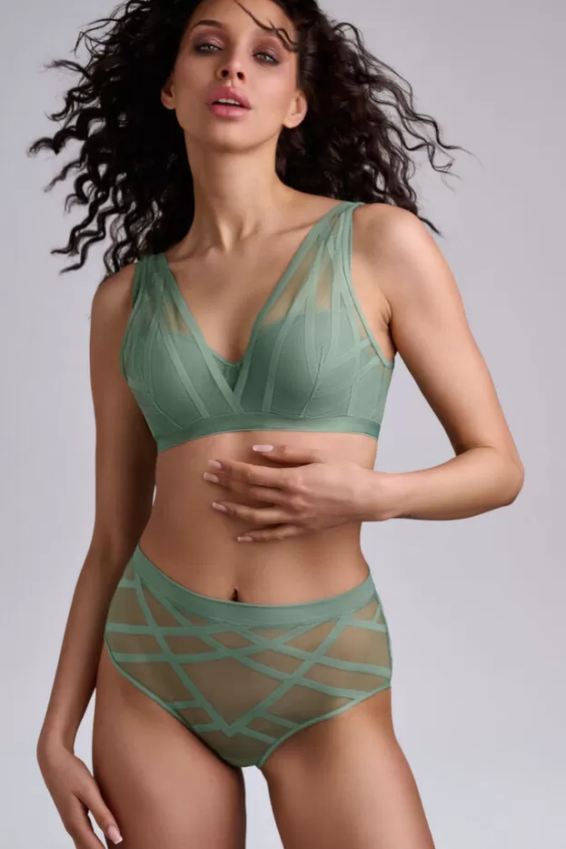 Store Marlies Dekkers Lingerie the illusionist plongeant balconnet soutien-gorge transparentlightgreen
