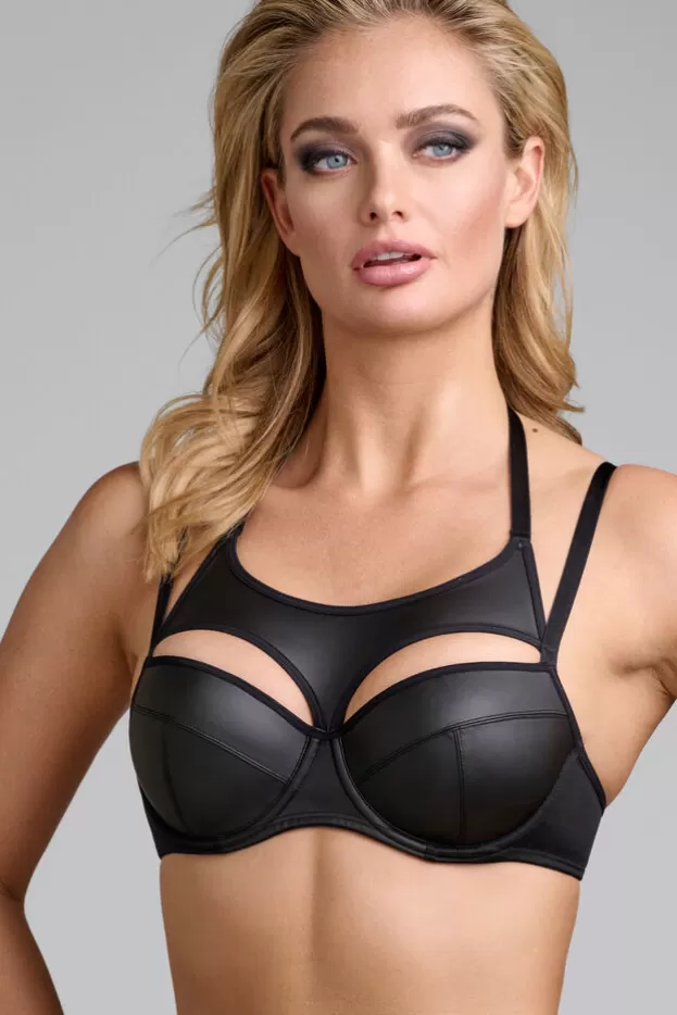Shop Marlies Dekkers Lingerie velocity plongeant balconnet soutien-gorge black