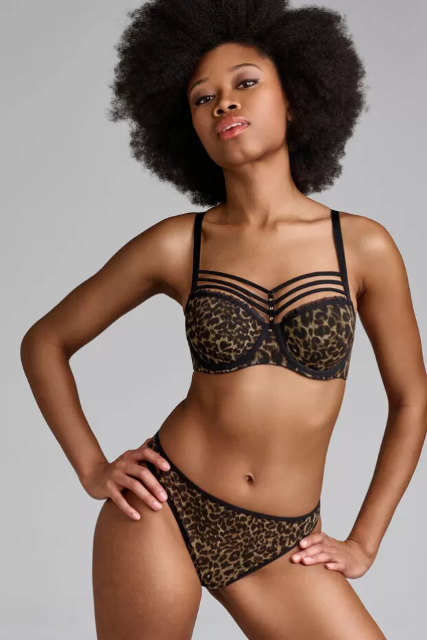 Best Sale Marlies Dekkers Lingerie vixen plongeant balconnet soutien-gorge leopardprint